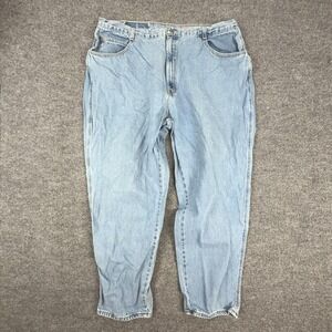 Vintage PS Gitano Jeans Mens 40x27 Light Wash Blue Relaxed Tapered Denim Jamaica